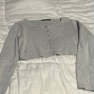 brandy melville/ john galt silver athelia cardigan